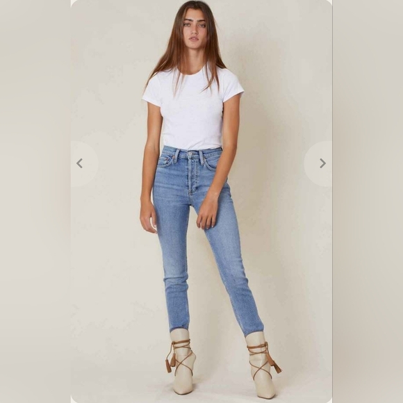 Re/Done Denim - RE/DONE 90's High Rise Ankle Crop Size 24